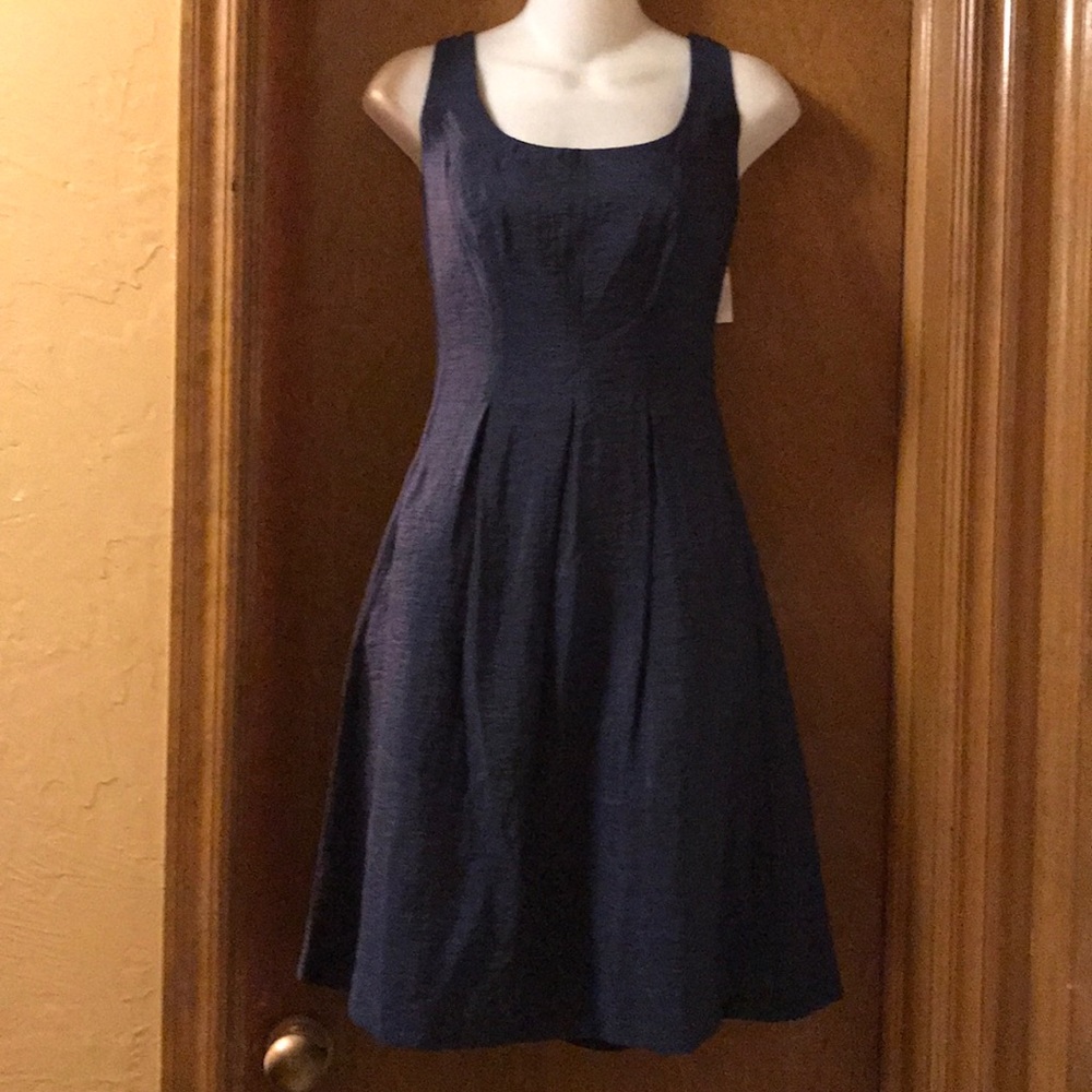 Navy sleeveless lined dress Nine West